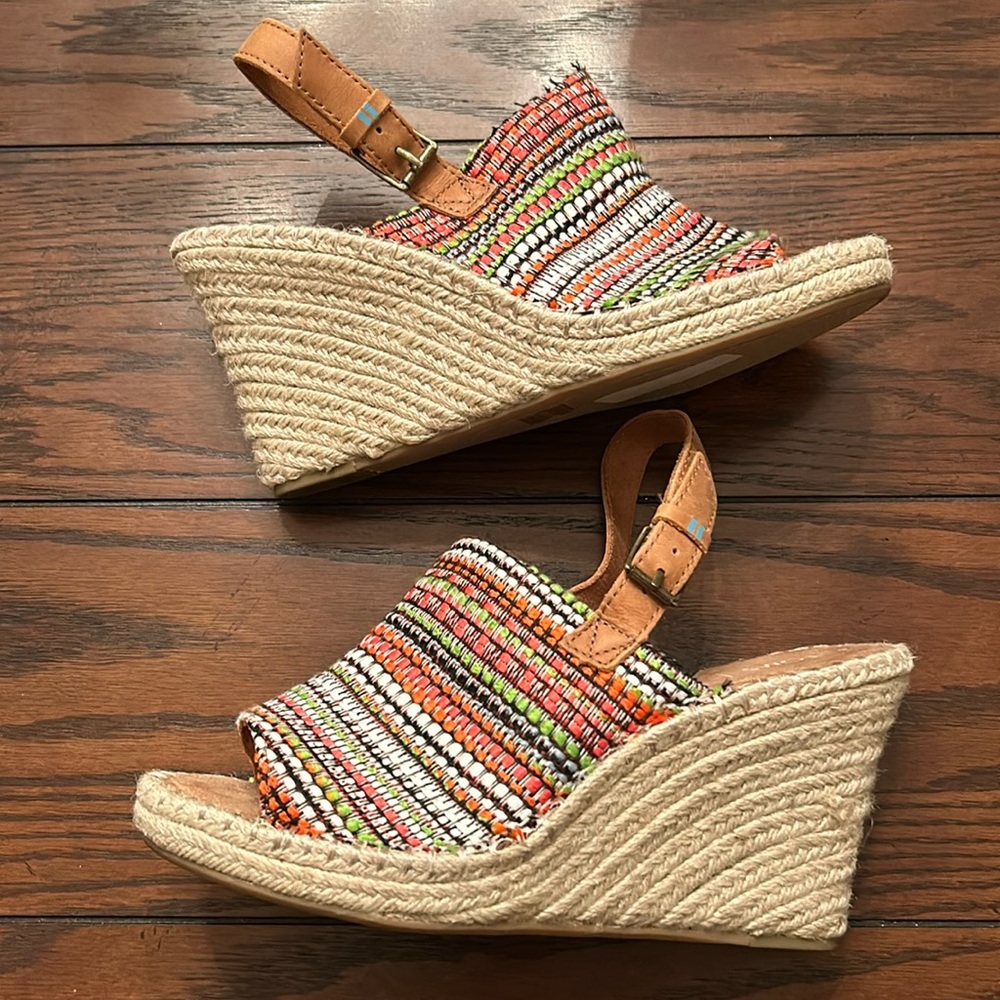 TOMS Colorful Woven Espradille Sandal